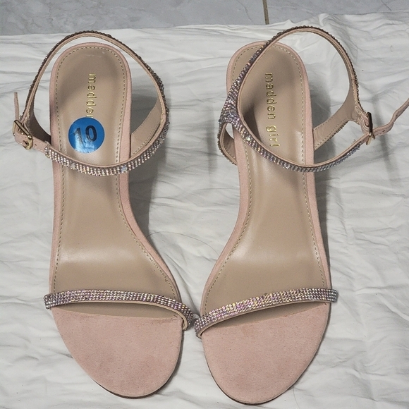 Madden Girl Disco Rhinestone Sandals - Picture 2 of 7